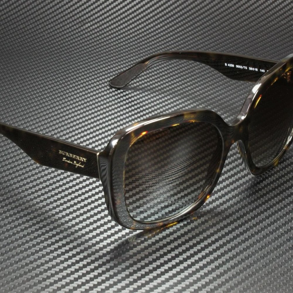 Burberry POLARIZED Havana Gradient 56mm Sunglasses - Picture 3 of 5